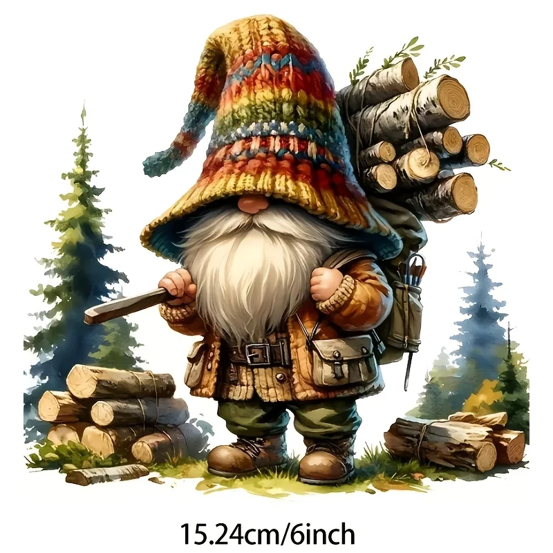 Forest Gnome Decal – Self-Adhesive Vinyl – For Cars, Trucks & Motorcycles – Fantasy Art – Halloween/Christmas Decor
