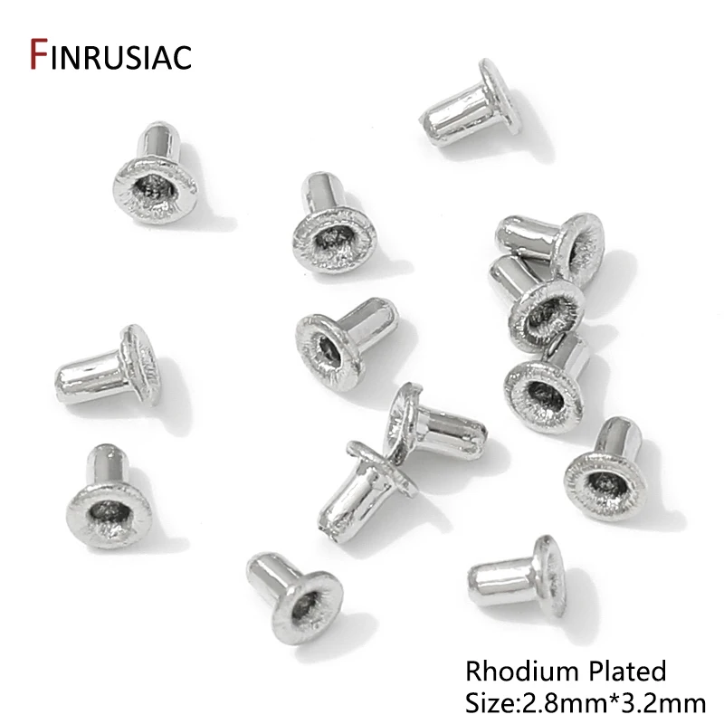 30PCS 14/18K Gold Überzogene Messing Perlen Stecker Perle Loch Stecker Kappen Für DIY Handgemachte Armband schmuck Machen Zubehör – Detail 16