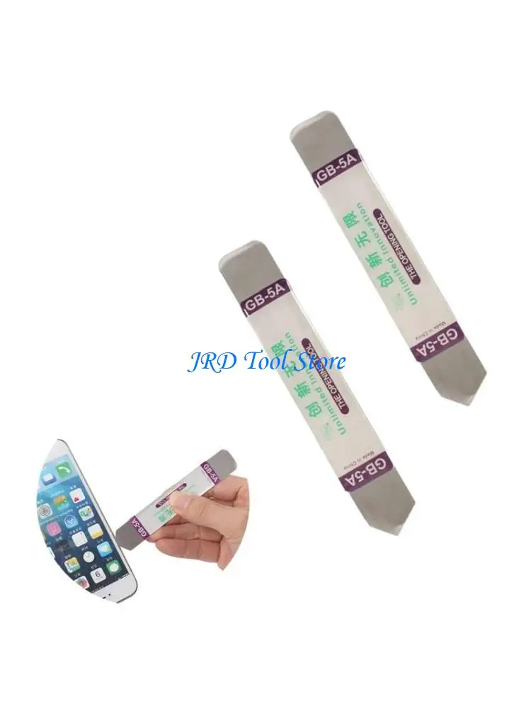

A2UD 5PCS Flat Spudger Soft Thin Opening Pry Tool Metal Bar Opener for Mobile Phone Broken Screen Removal Opening Tools