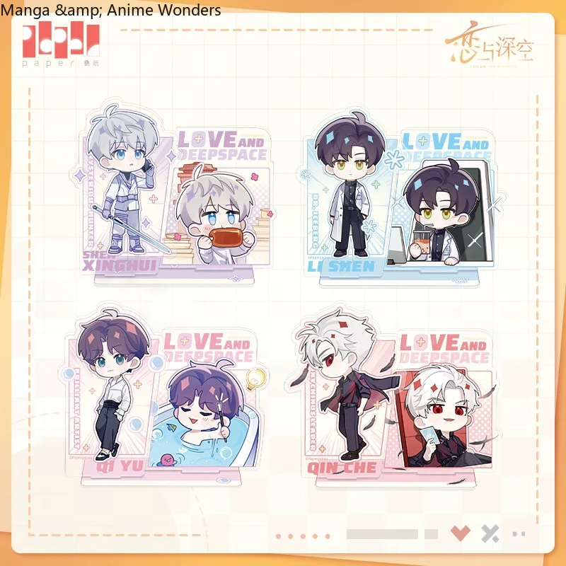 

Official Love and deepspace Acrylic penholder Figures Cosplay Xavier Rafayel Zayne Sylus Stand Decor Halloween Friend Gift