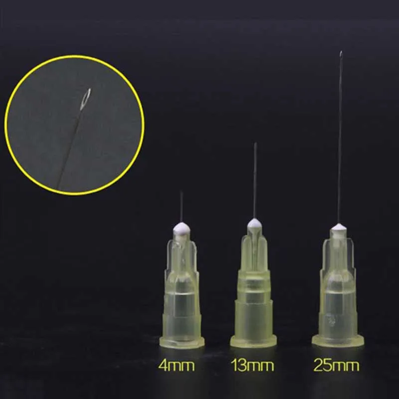 painless small needle 13mm 4mm 25mm disposable 30G medical micro-plastic injection cosmetic sterile needle surgical tool