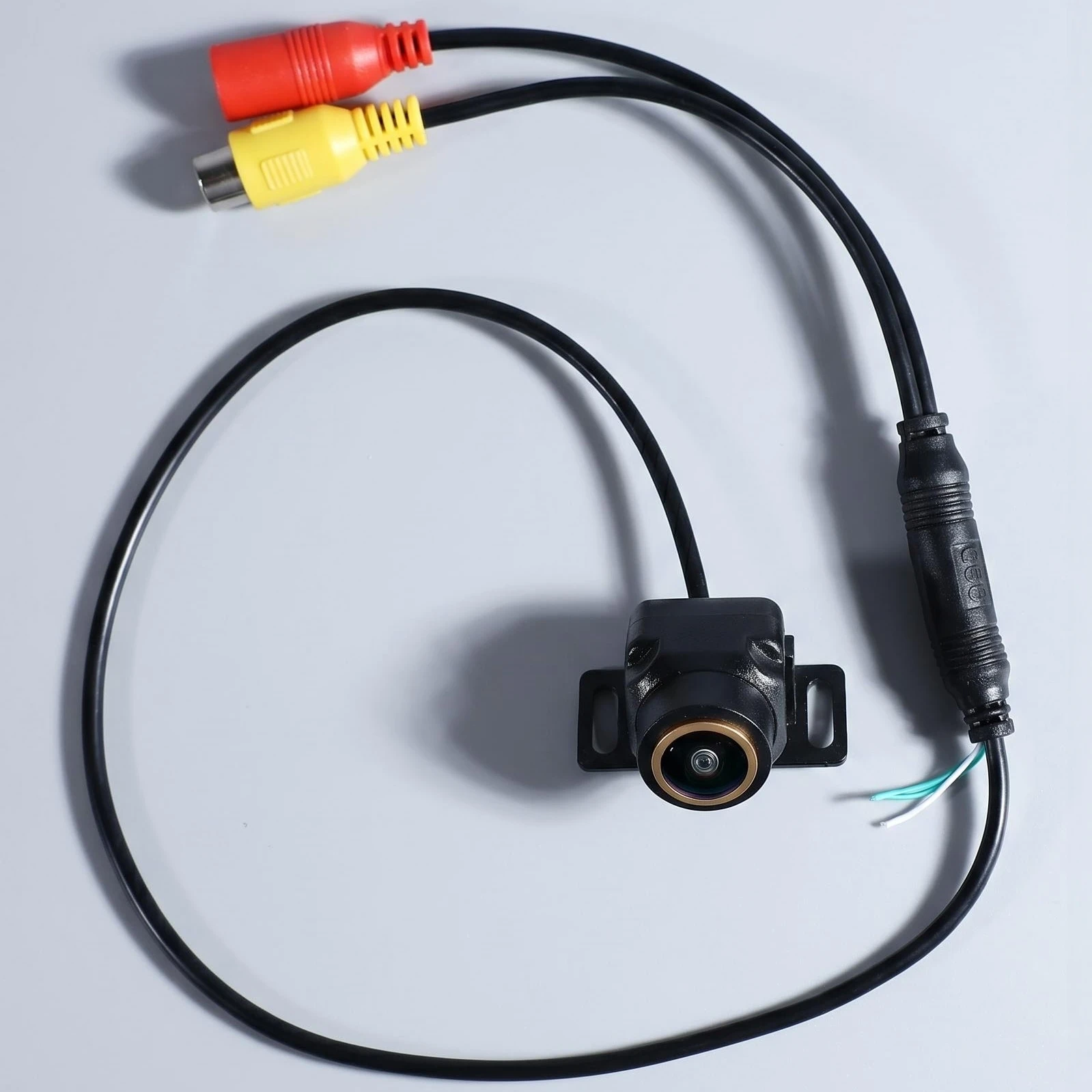 Cámara de visión trasera de coche, cámara de respaldo de estacionamiento inverso con corte de bucle de alambre, visión nocturna, cámara de visión frontal de coche de 12V sin Cable