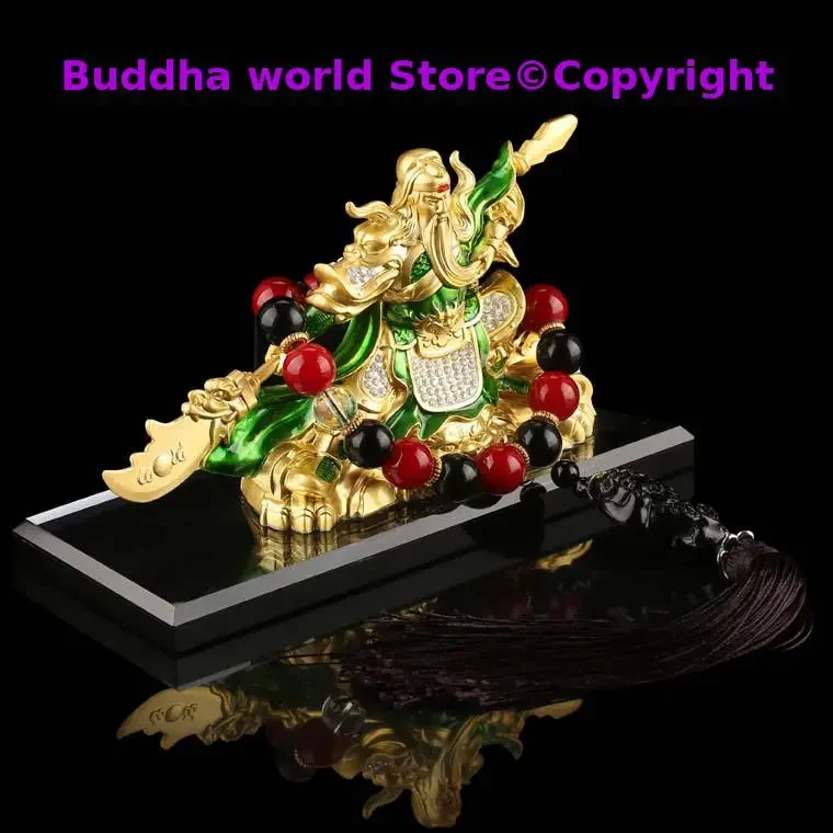 HOME OFFICE Company SHOP CAR Efficacious Money Drawing thriving business Diamonds GUAN GONG God of Wealth FENG SHUI BRASS statue