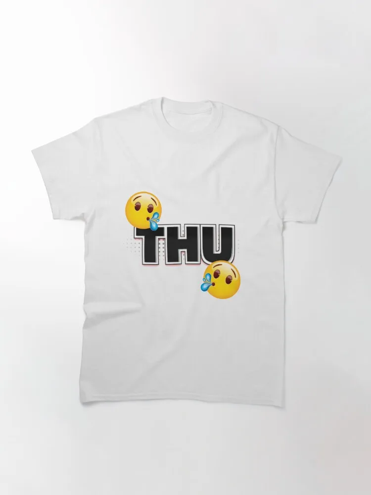 Spitting Tamil Comedy Classic T-Shirt Print Creativity Novelty Male Women Short Sleeve image 2