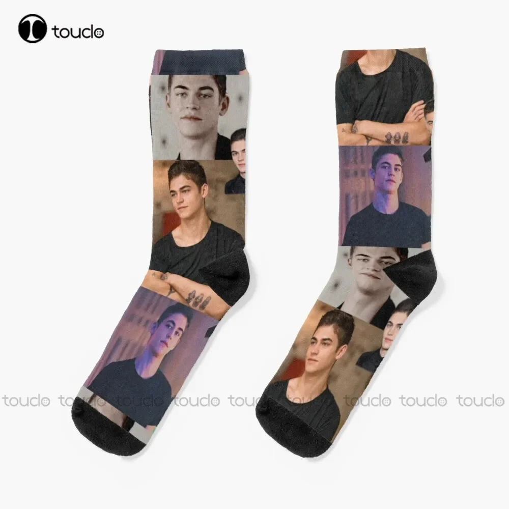 Hardin Scott Photo Edit Socks Socks Youth Cartoon Comfortable Best Girls Sports Street Skateboard Socks 360° Digital Print Retro