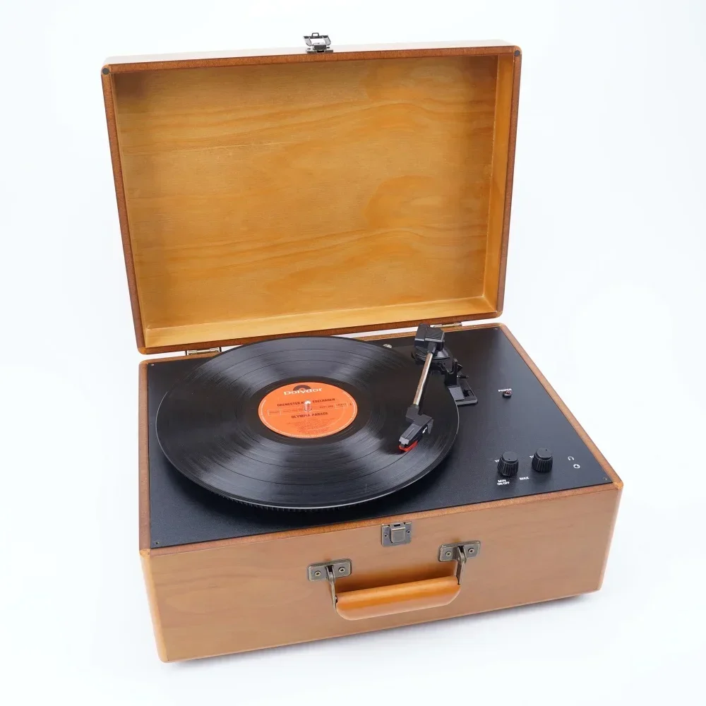 Automatic return Tonearm Function Belt-driven Suitcase Music vinyls Bluetooth Record Turntable Record Player Vinyl professional