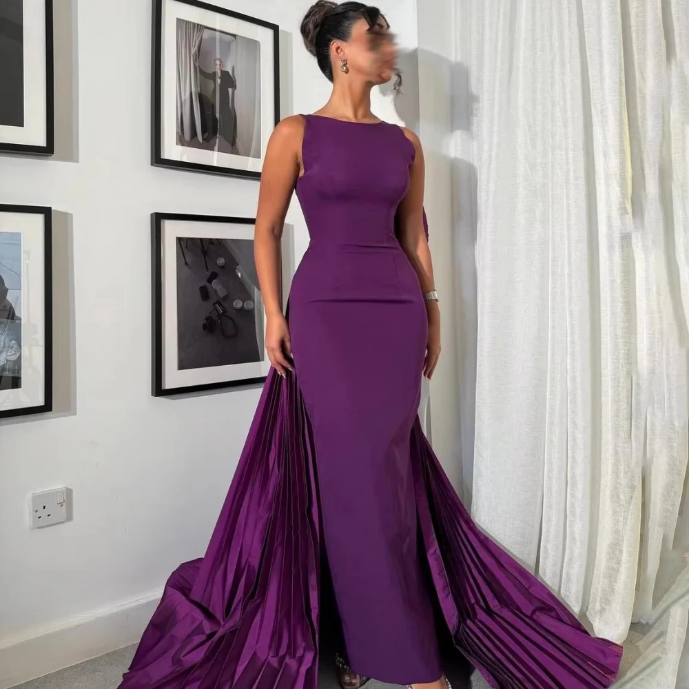 فستان نسائي مكشكش للحفلات الراقصة مخصص بحزام سباغيتي فستان حفلات ساحر بطول الأرض فستان سهرة للنساء