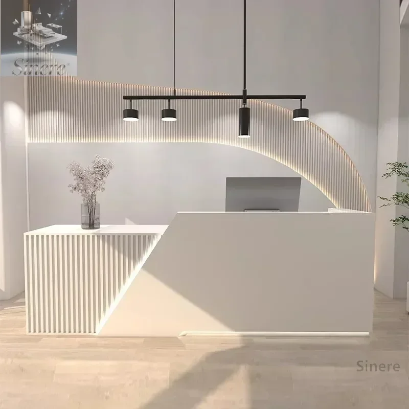 

Front Reception Desks Bar Counter Store Modern Gym Conference Beauty Hotel Hotel Information Service Furniture New