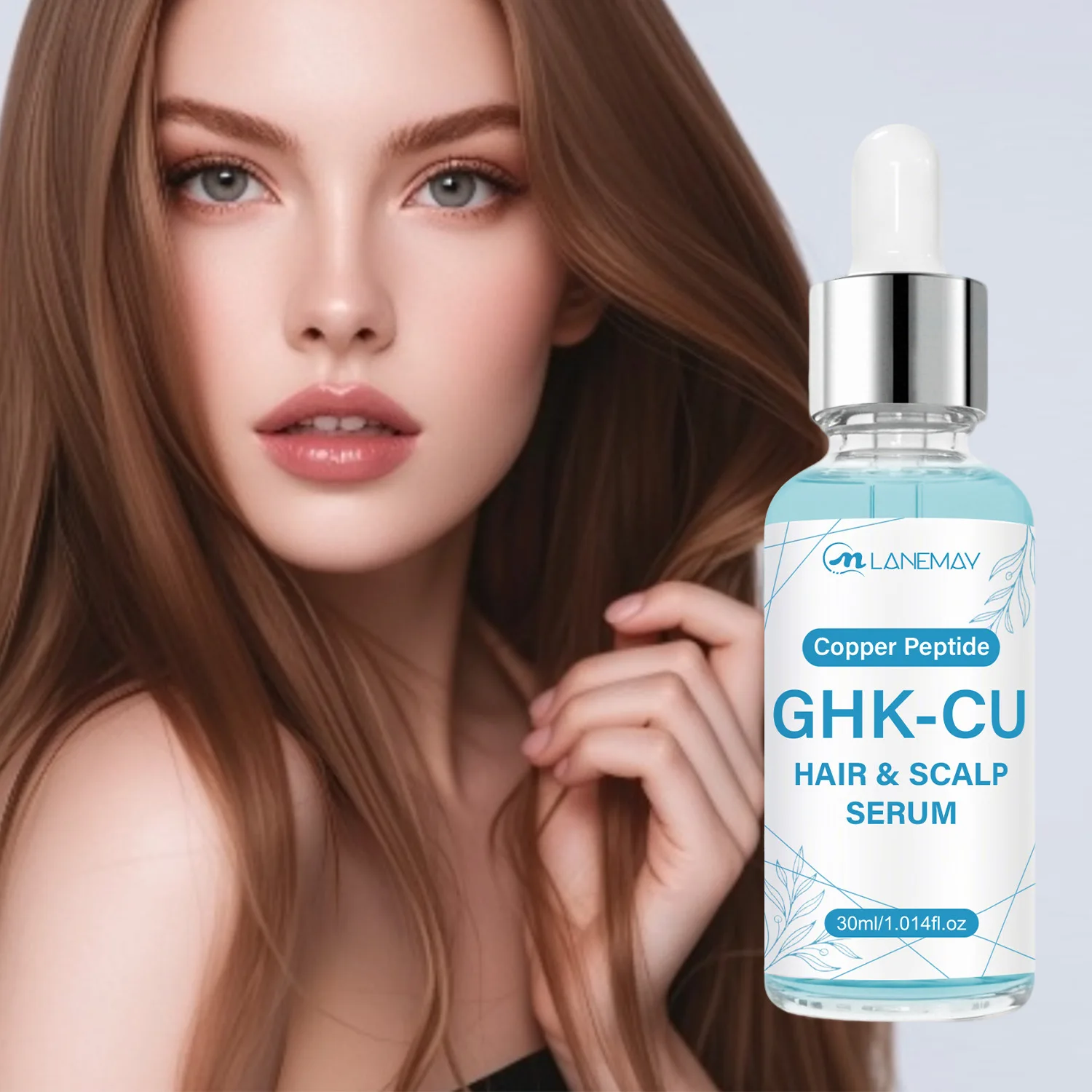 GHK-CU Copper Peptide Hair & Scalp SerumRestore hair vitality with this GHK-Cu Copper Peptide Hair & Scalp Serum.