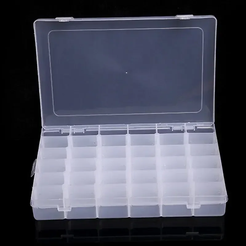 10/15/24/36 Grids Plastic Organizer Box Storage Container Jewelry Box With Adjustable Dividers For Beads Art DIY Crafts