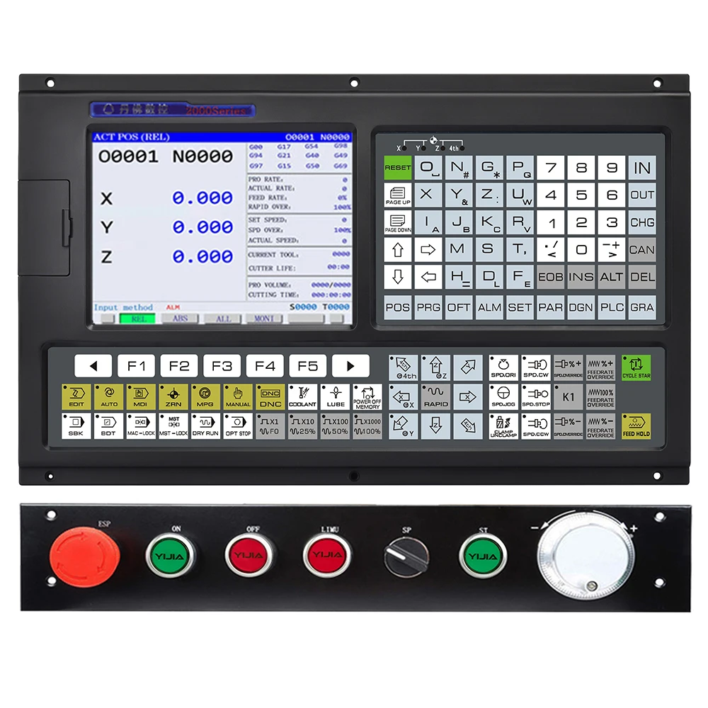 Popular CNC Controller 3 Axis Milling  PLC Programmable Logic System With ATC Function For Machining Center Transformation