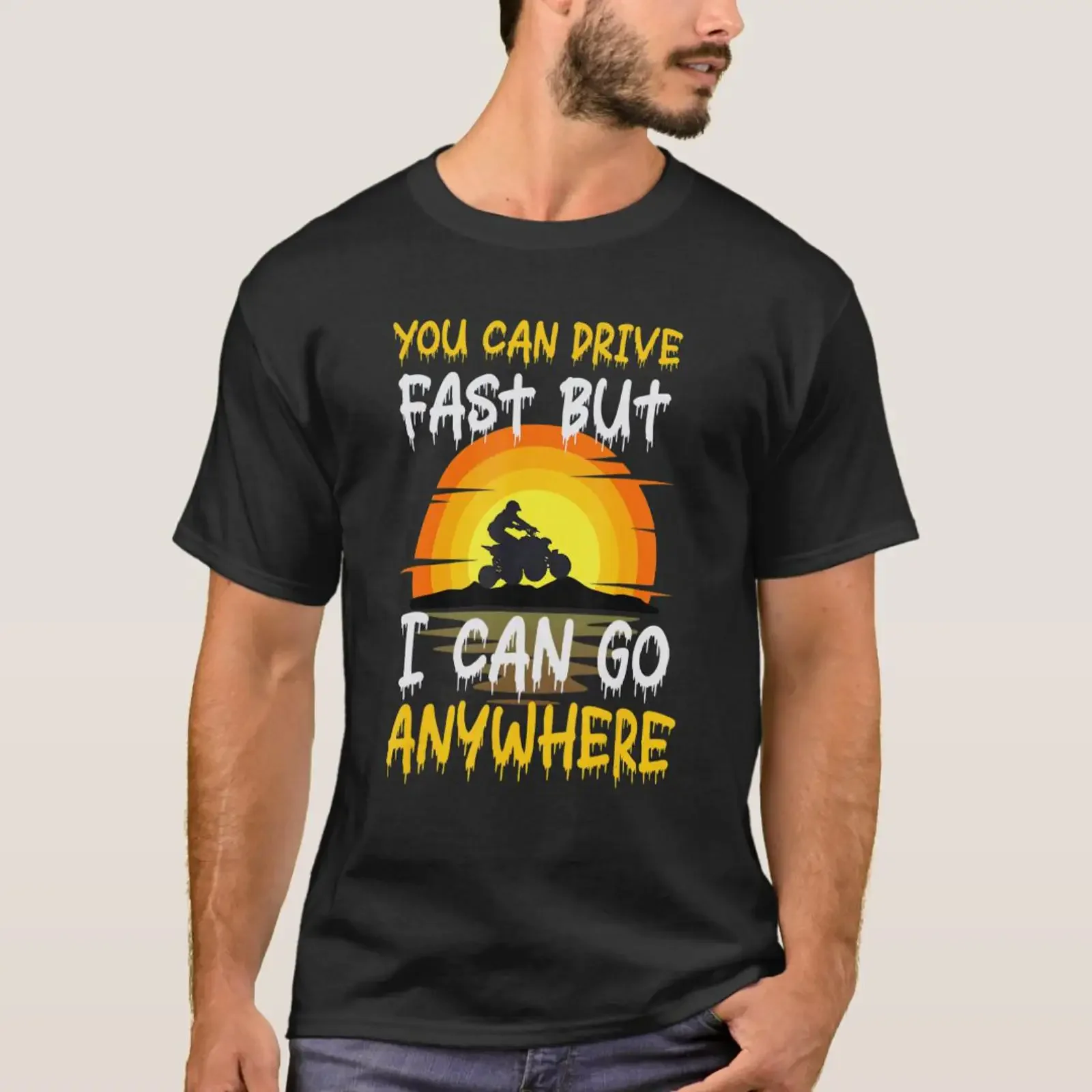 Quad Rider Offroad Quadbike Quadlook Road Mud Bike T Shirt vintage Washed Breathable streetwear fashion Stretched Casual