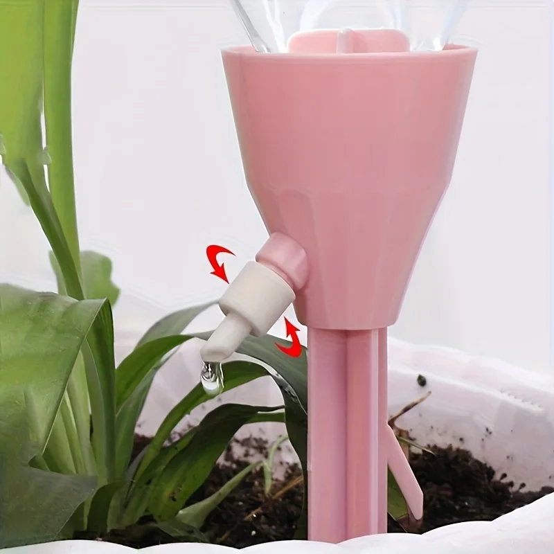 8pcs Automatic Plant Watering Drip Irrigation Kit, Adjustable Water Flow for Indoor and Garden Plants