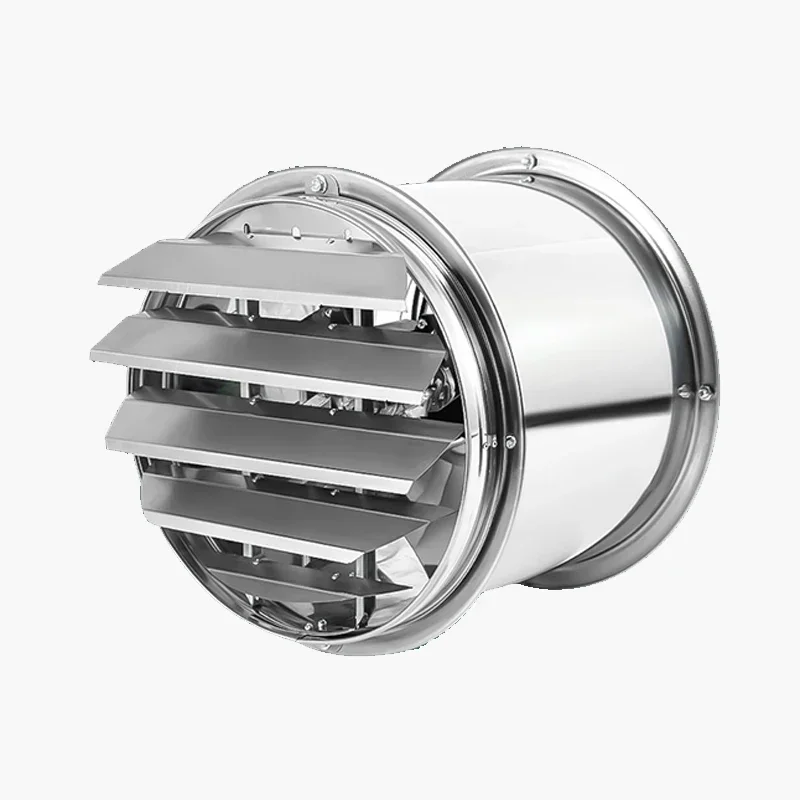 

Stainless steel cylindrical louver fan, wall type kitchen oil fume exhaust fan, exhaust fan, strong axial flow ventilation fan