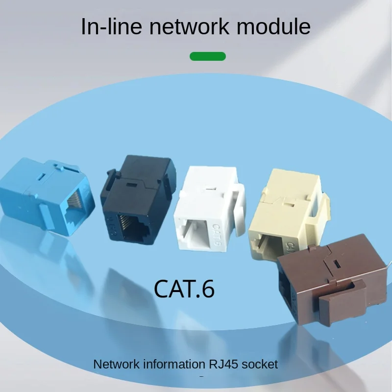 10 pieces RJ45 connector plug-in 6RJ45 extension coupler Ethernet LAN Card 6 coupler plug-in extension adapter