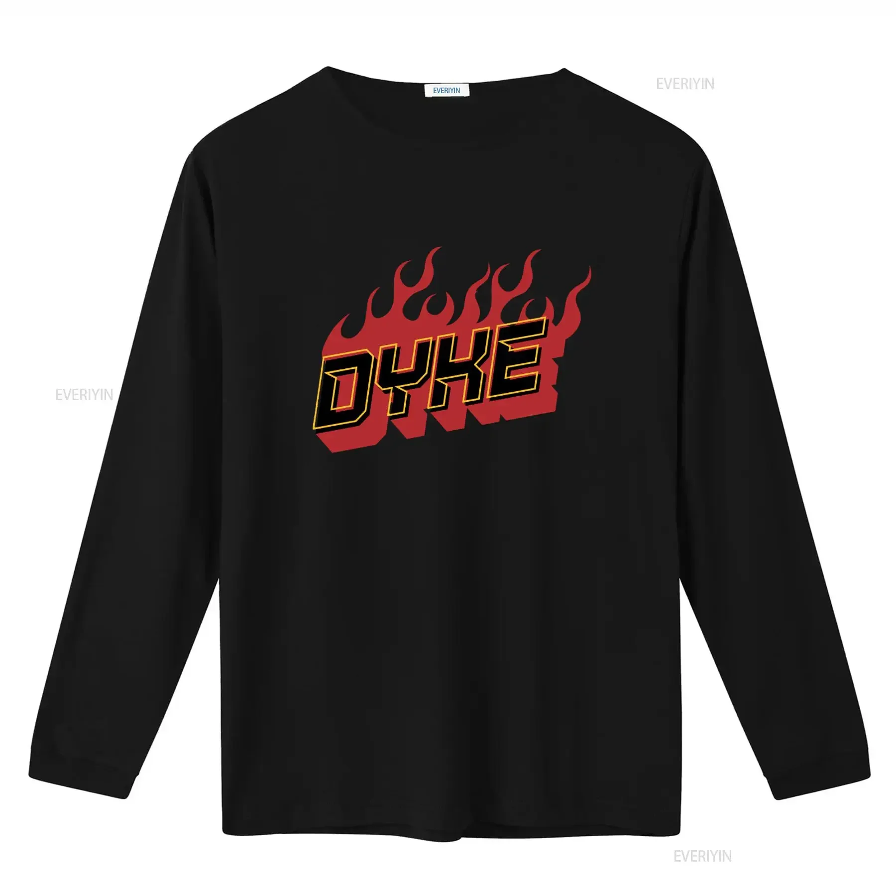 DYKE T Shirt Lesbian Pride Hot Butch Big Energy Wlw Queer Masc  vintage Washed streetwear fashion Comfortable graphic Unisex