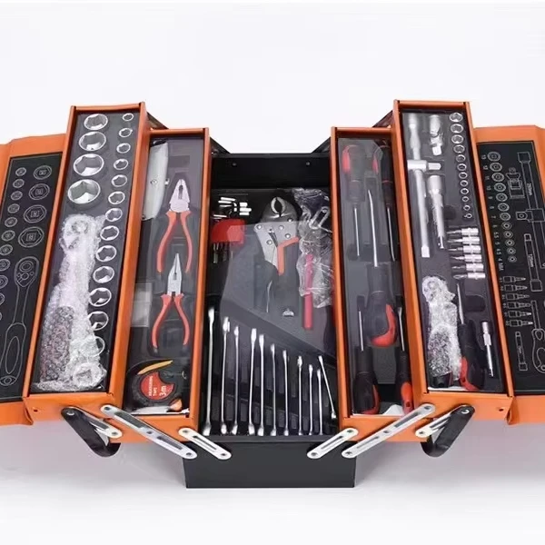 

85-Piece Complete Socket Kit Combination Wrench Hand Repair Tool Box Set for Vehicles