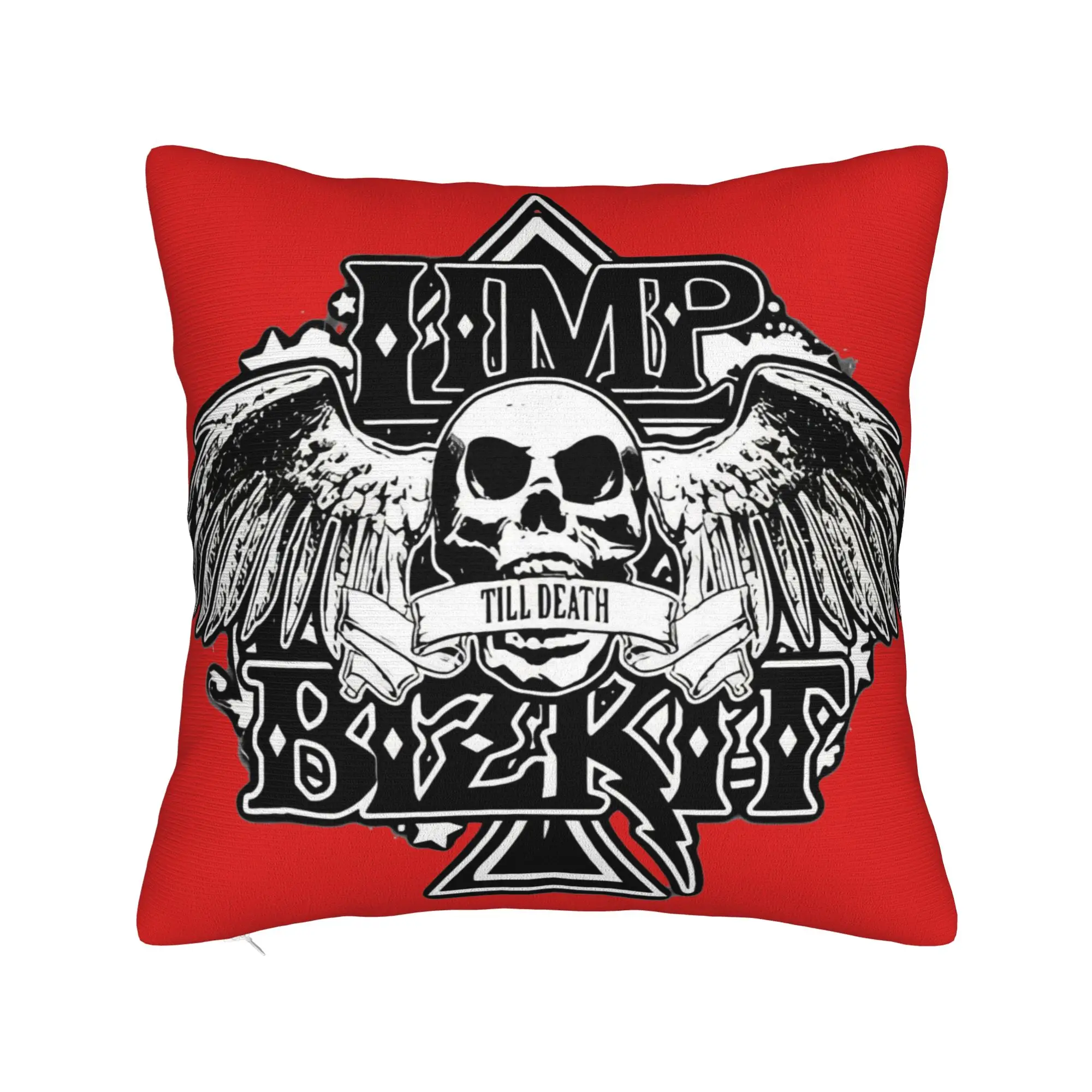 Limp Bizkit Rock Rap Band Square Pillowcases Polyester Living Room  Cushion Cover Cute Decor Throw Pillow Case 45*45