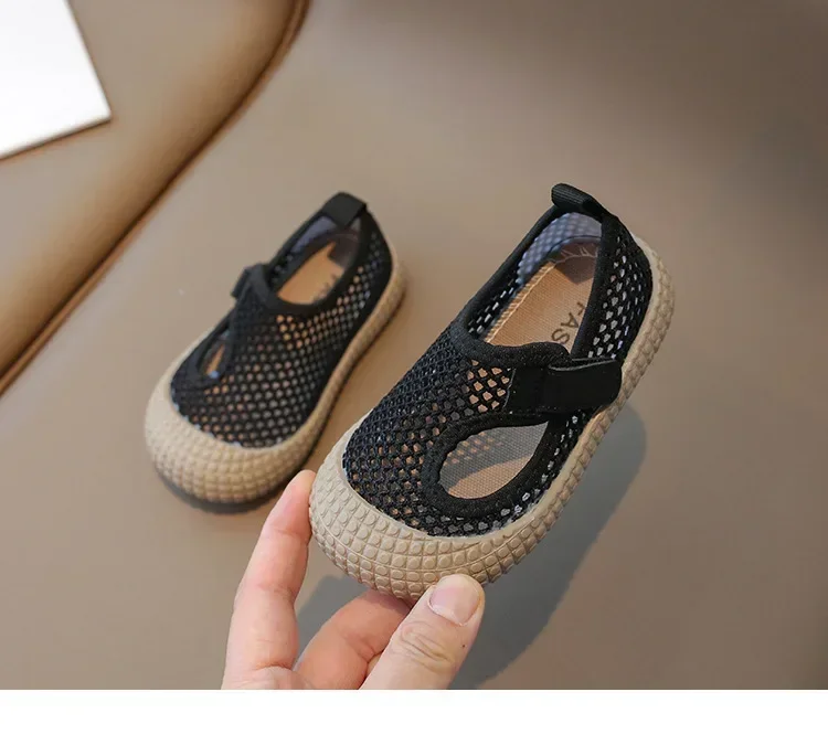 Baby Beach Shoes Children\'s sandals Soft Soled Breathable Mesh Shoes Boys Hollow Casual Girls Korean Spring Summer