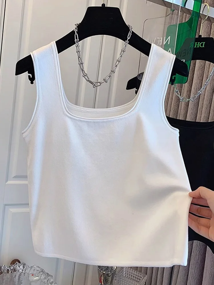 Damska dzianinowa kamizelka, warstwa bazowa, sweter wkładany przez głowę, letnia, nowa, gładka, jednolita, prosta, uniwersalna, luźny krój, do pracy.