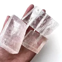 Wholesale Clear Optical Calcite Raw Cube Iceland Spar Slab Natural Stone Energy Rough Crystal Minerals Healing Stones Witchcraft 4