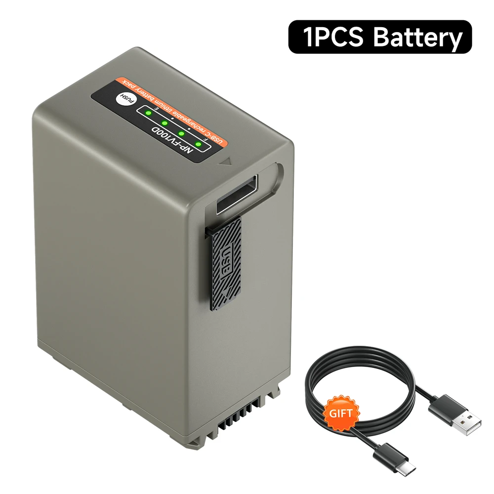 PALO NP FV100A NP-FV100 FV100 バッテリー タイプ C USB 充電入力付き