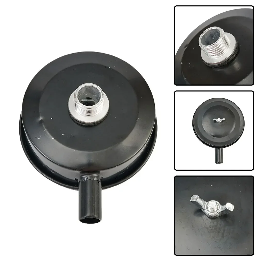 Filter Pump Accessories Noise Metal Black Air Compressor Muffler Replacement Attachment Silencer Intake Practical