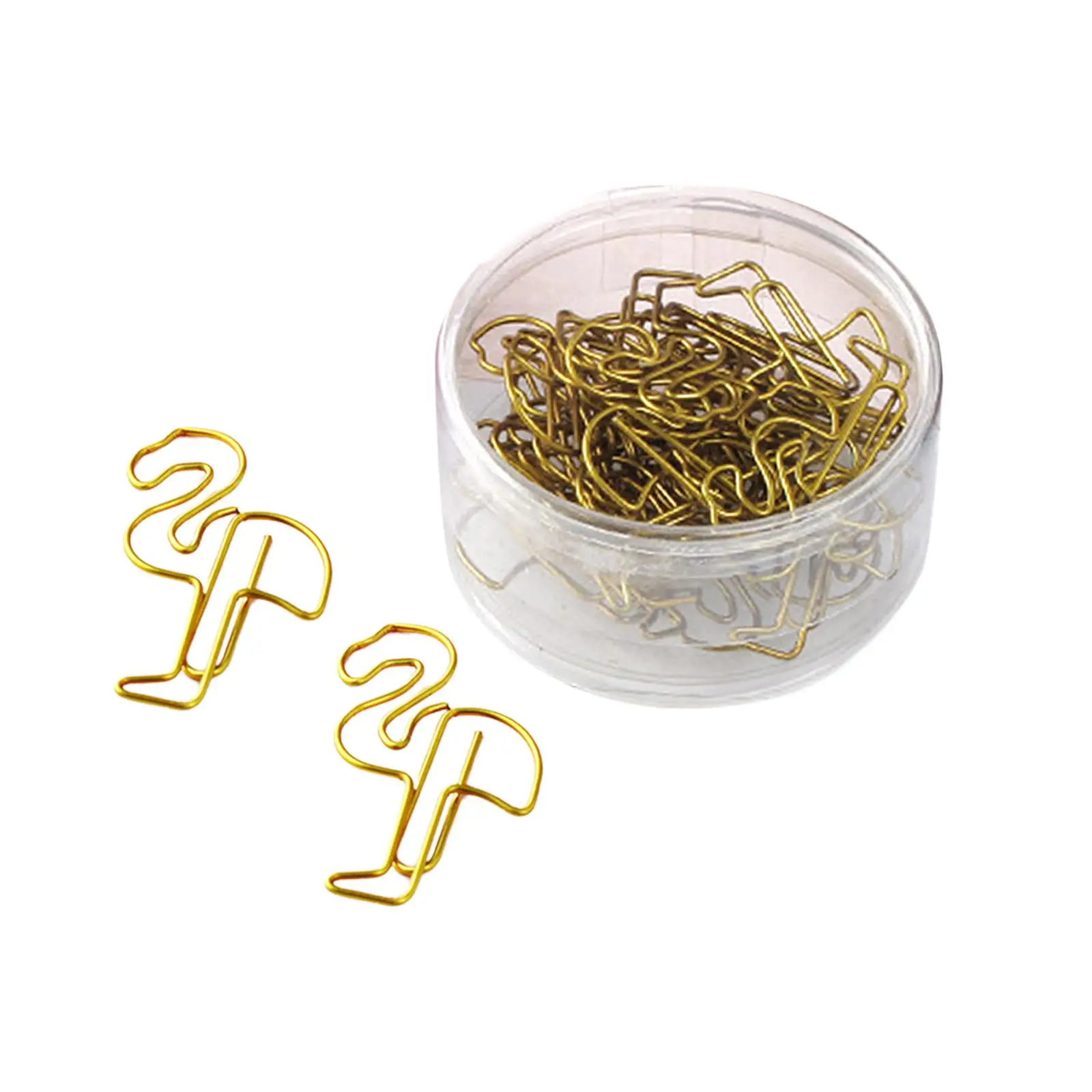 24x Paper Clip Flamingo Reading Planner Bookmark Cute Paper Clips for Notebook Home