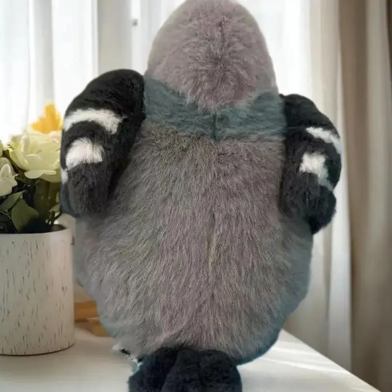 Huisdier metgezel papegaai vogel pluche pop: 1 stuks kerstmeisje verjaardagscadeau, dikke duif speelgoedornament