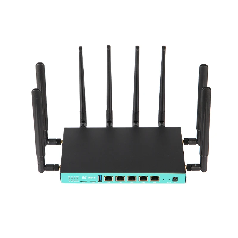 High Quality 1800Mbps Wifi6 Router 5g 12V DC Power Gigabit Port 5g Router with Dual Sim Card Slot