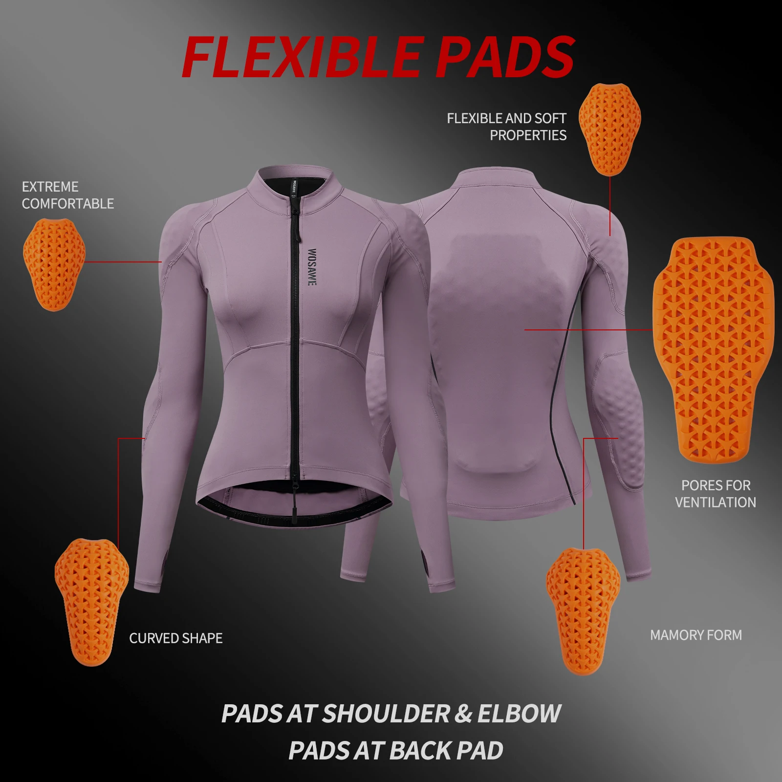 WOSAWE Women Motorcycle Jacket - Shoulder Pad Set In ulasan dan harga