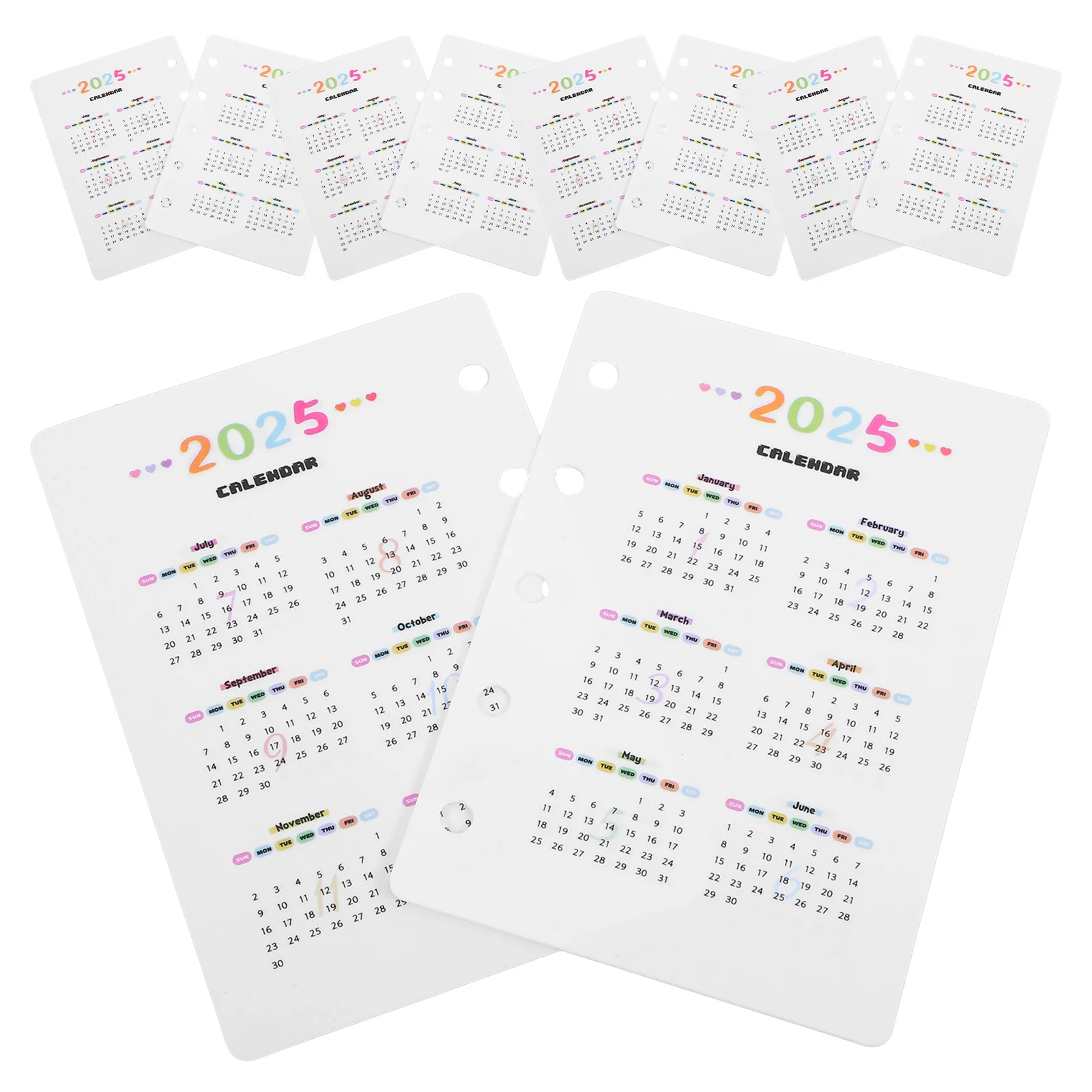 

10 шт., индексный разделитель календаря, отрывной разделитель страниц, практичный многоразовый календарь-планировщик, аксессуары, разделители страниц