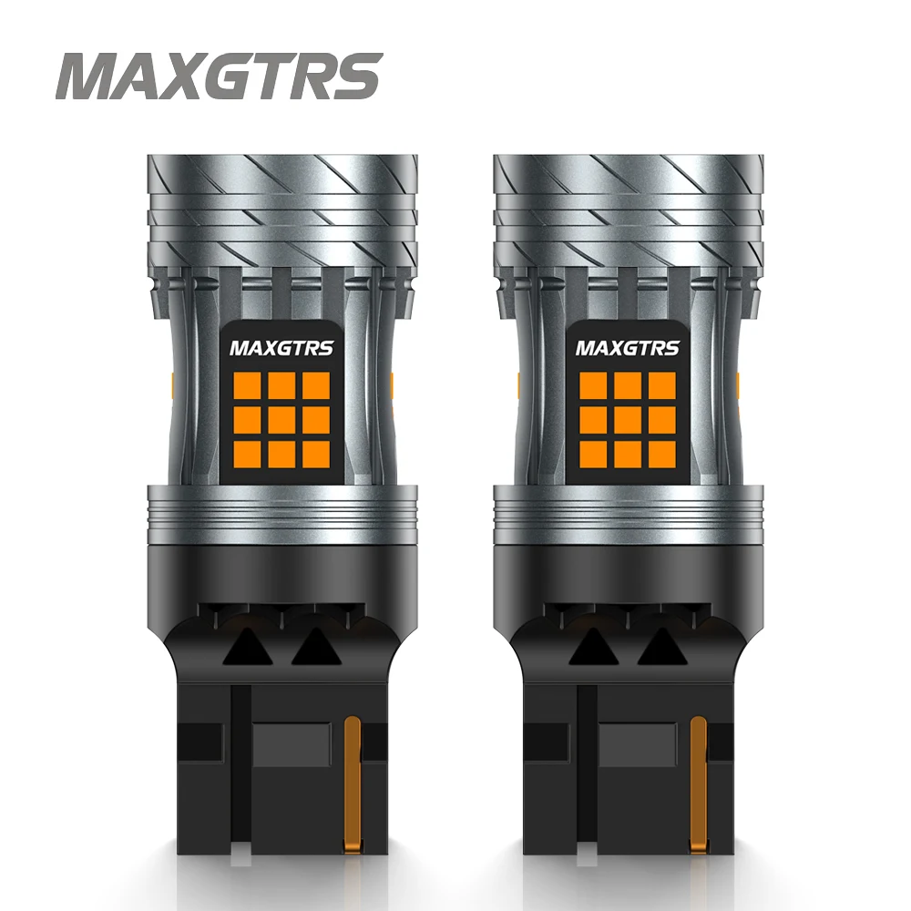 2Pcs PY21W BAU15S LED Amber Canbus No Hyper Flash 1156 BA15S Turn Signal Light T20 7440 W21W Car Bulbs For BMW 2 3 Mazda Nissan