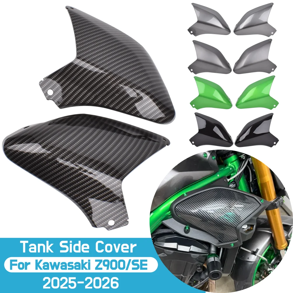For Kawasaki Z900 SE 2025 2026 Z900SE Water Tank Side Panel Cover Motorcycle Left Right Air Inlet Cover Gas Guard Accessories