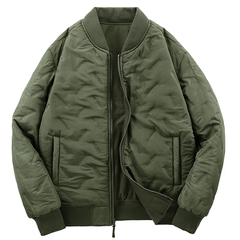 جديد أزياء الرجال مزدوجة الوجهين عارضة أسفل السترات معاطف الشتاء جيوب متعددة البضائع معاطف جودة الذكور سمكا الدافئة سترات حجم 5X