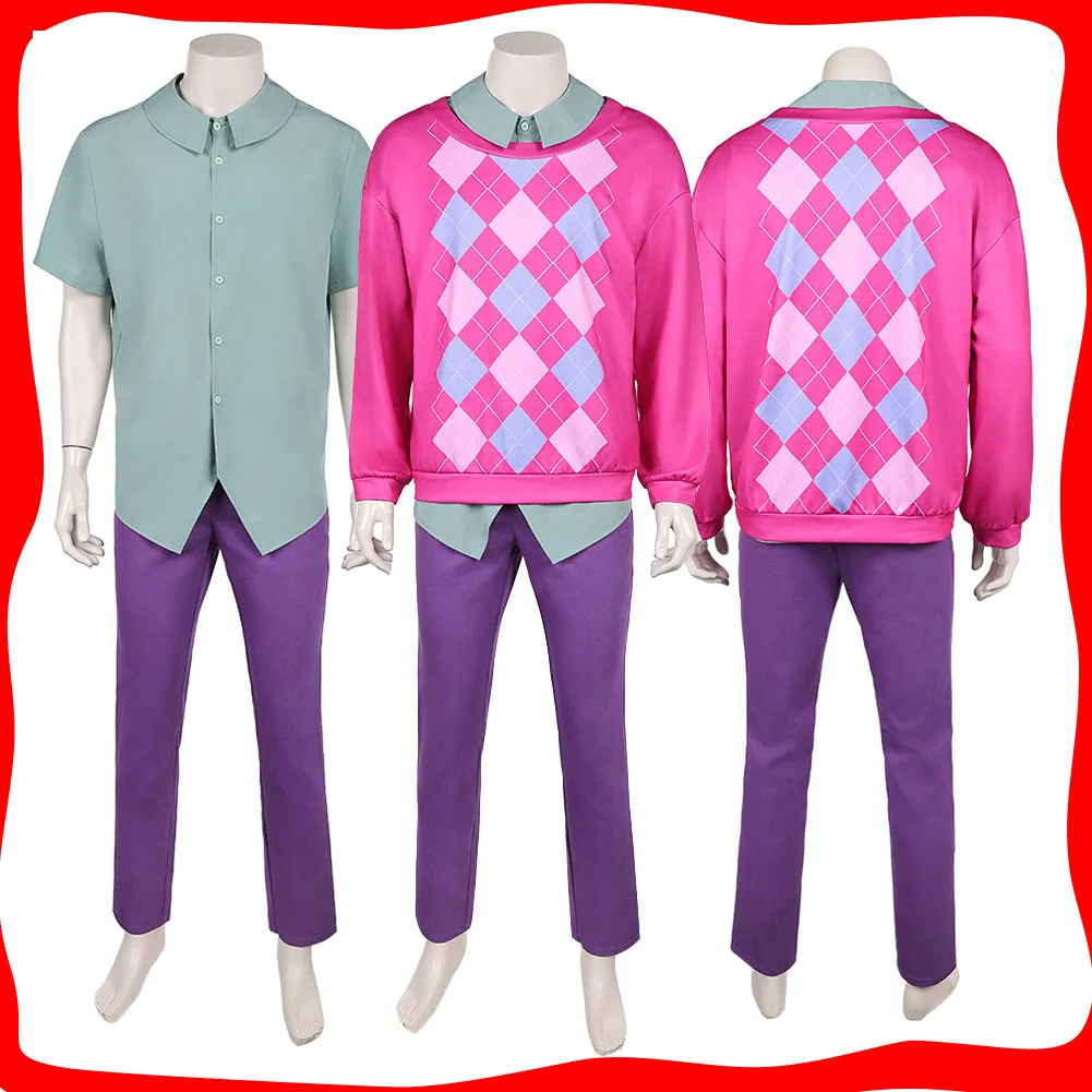 

Baby Saja Cos Boys KPOP Demons Hunter Cosplay Sweater Shirt Pants Costume Men Roleplay Clothing Halloween Carnival Party Suit