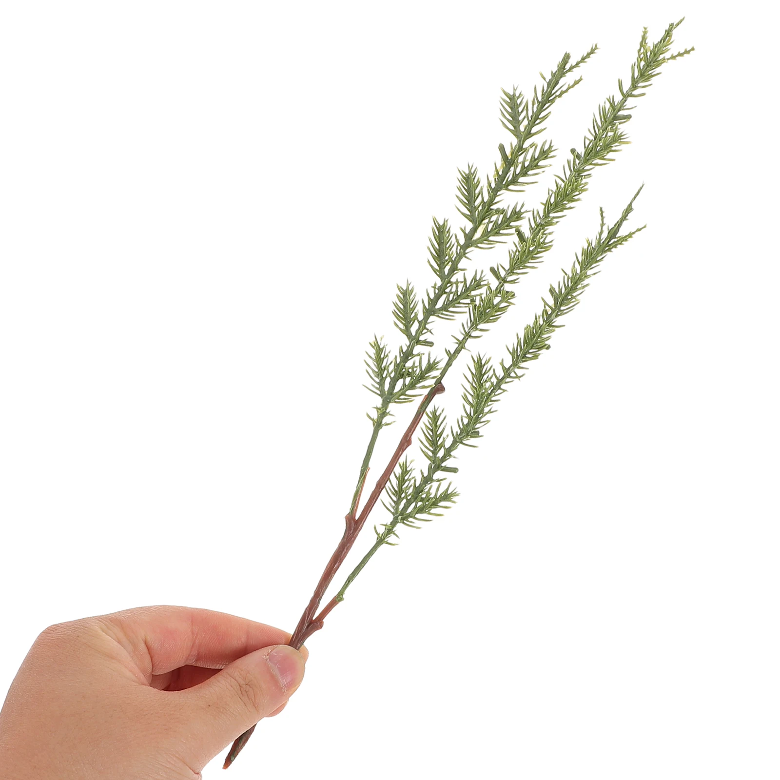 

8pcs Artificial Pine Stems Realistic Plants Decor Accessories Christmas Greenery Picks Lifelike Branches Garland