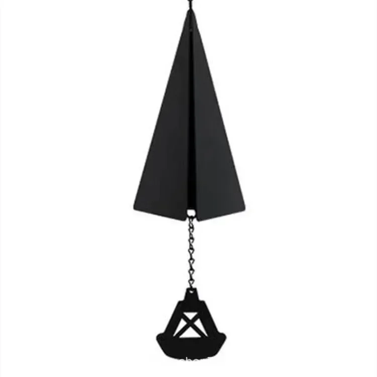 New Outdoor Wind Chimes Triangle Creative Household Courtyard Iron Art Metal Wind Chime Pendants