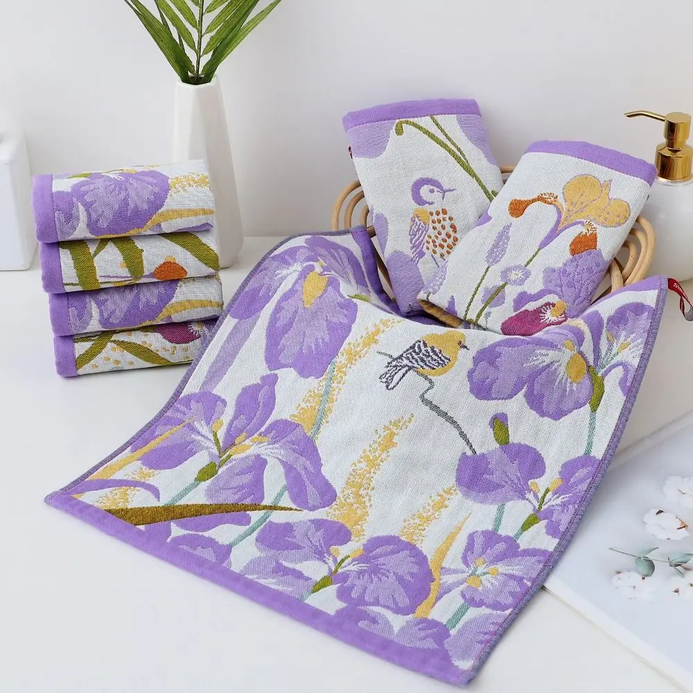 New 34x40cm Large Hand Towel Quick Dry Decorative Pure Cotton Dish Cloth 4 Layer Cotton Gauze Kitchen Towel Home Restaurant