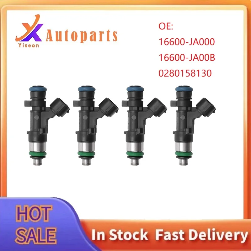 Fuel Injector Nozzle For Nissan Altima 2007-2013 Rogue Sentra 2008-2013 2.5L L4 16600-JA000 16600-JA00B 0280158130 Auto Parts