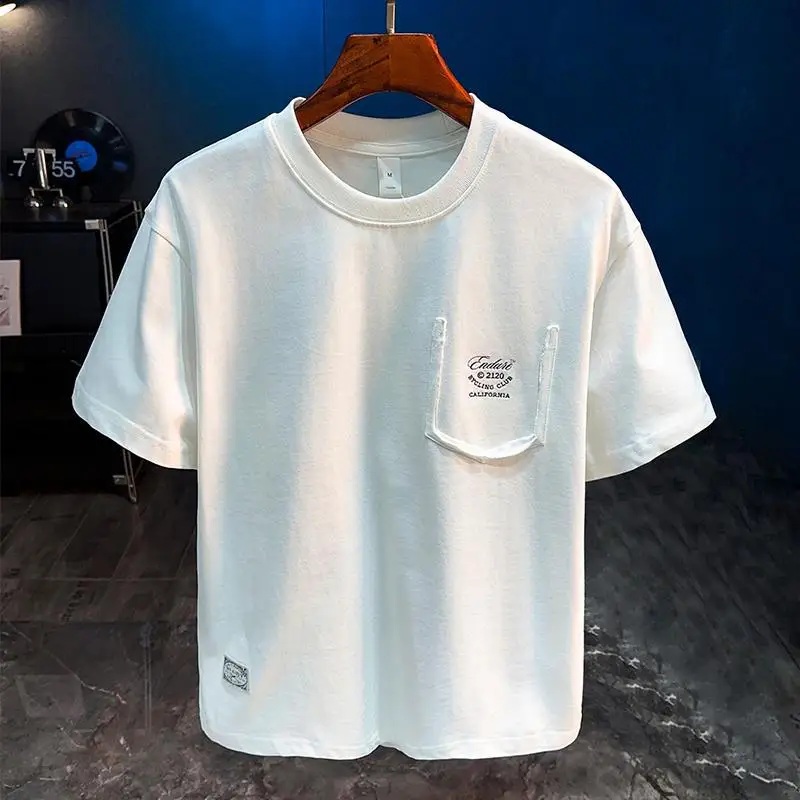 Summer New Short sleeved T-shirt Men's Trendy Brand Loose Half Sleeve Comfortable and Breathable