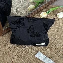 Canvas Cute Cosmetic Bag Wash Bath Storage Bag Travel Multi-function Storage Bag Cosmetic Handbag Tool Case Pencil Large Case