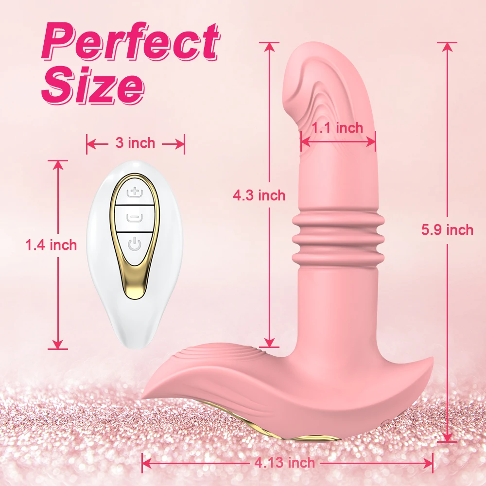 Thrusting  Vibrator Telescopic Vibration Clitoris Stimulator Vagina Massager Remote Control Panty Vibrator Sex Toy For Women