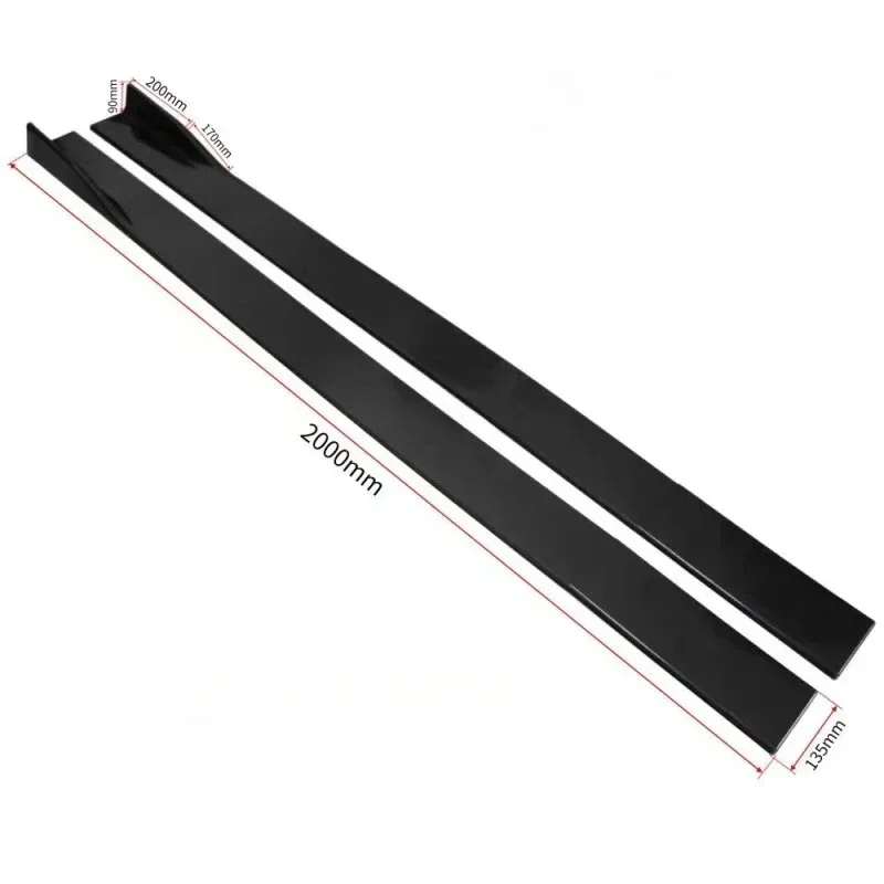 Car Exterior Lower Side Splitter Diffuser Winglet Side Wing Bumper Lip For Volkswagen Golf 7 7.5 MK7/7.5 R GTI R-Line 2013-2019