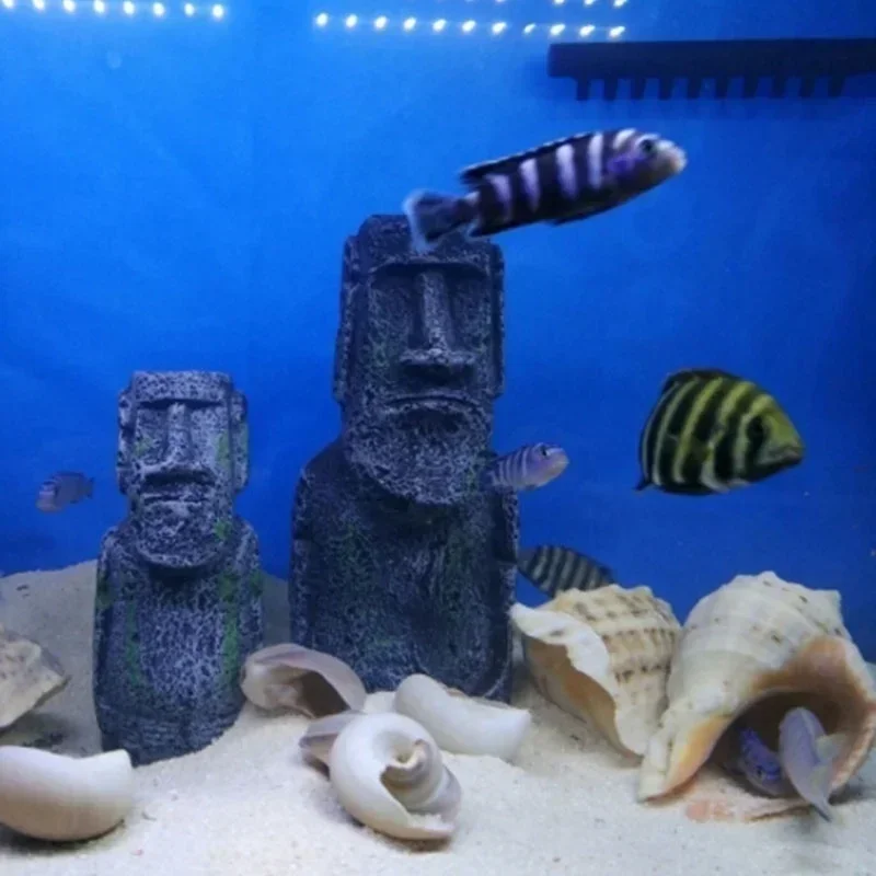 Creativity Roman Easter Island Fish Tank Decoration Furnishing Articles Accessories Aquarium Decor Home Decoration Accessories