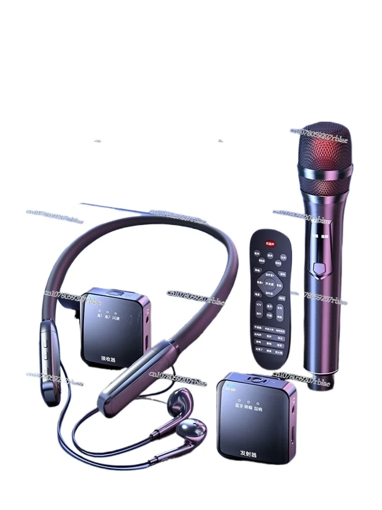 

Wireless live sound card monitor headphones integrated mobile phone dedicated full set of equipment anchor singing