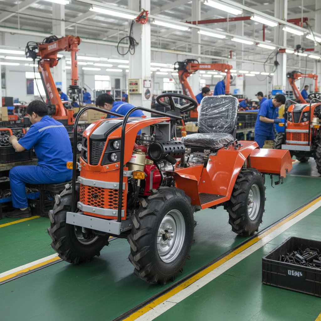 Custom Configurable Agricultural Wheel Tractor Adjustable PTO Output, Supports User-selected Attachments Implements for Personal
