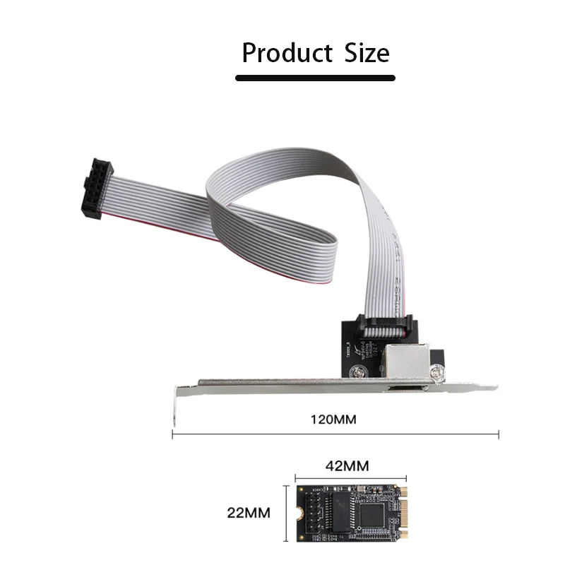 데스크탑용 M.2 B-Key M-key 게임용 PCIE 카드 M.2 to PCIE 네트워크 어댑터 기가비트 네트워크 카드 이더넷 스플리터 어댑터 랜 카드