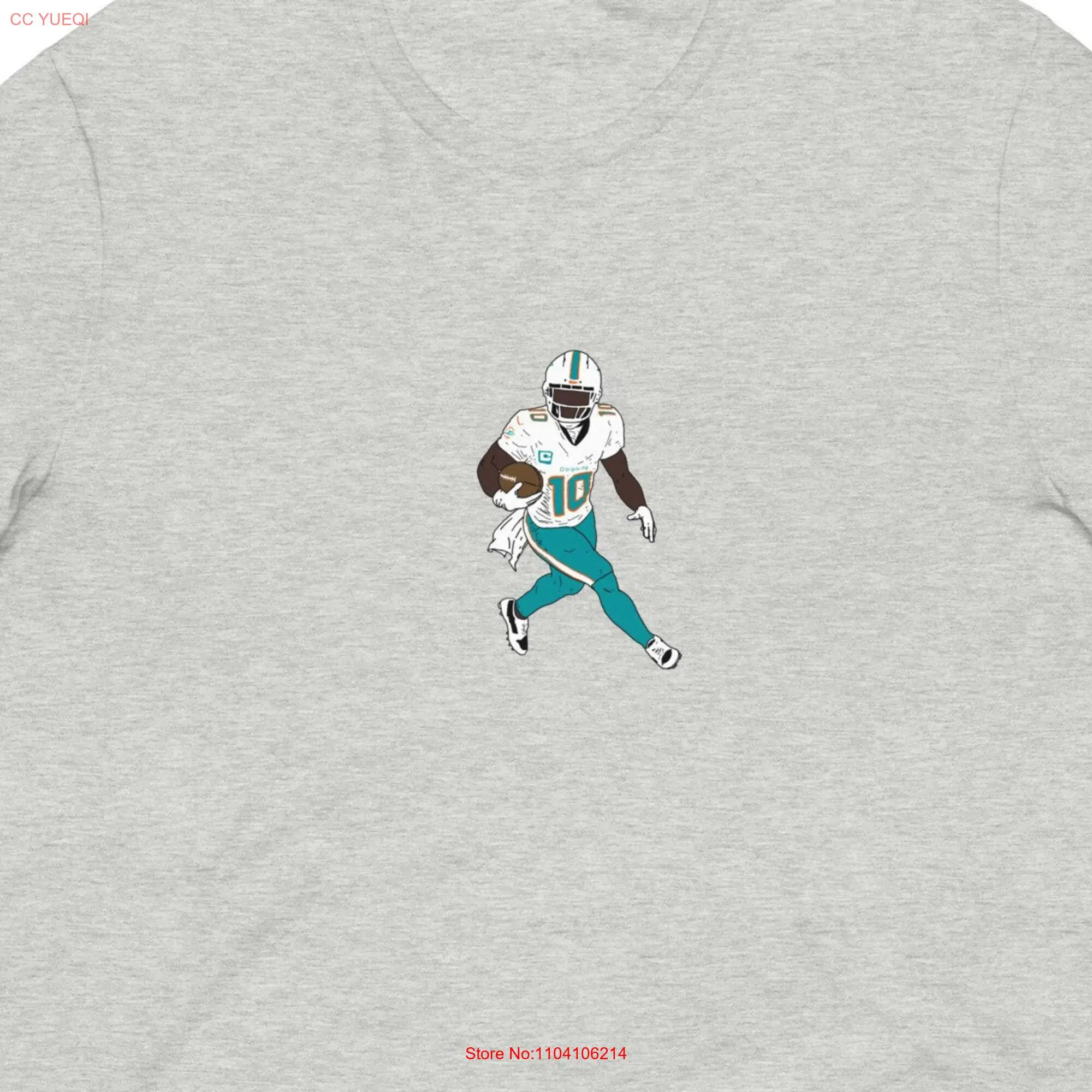 Tyreek Hill Dolphins t shirt long or short sleeves