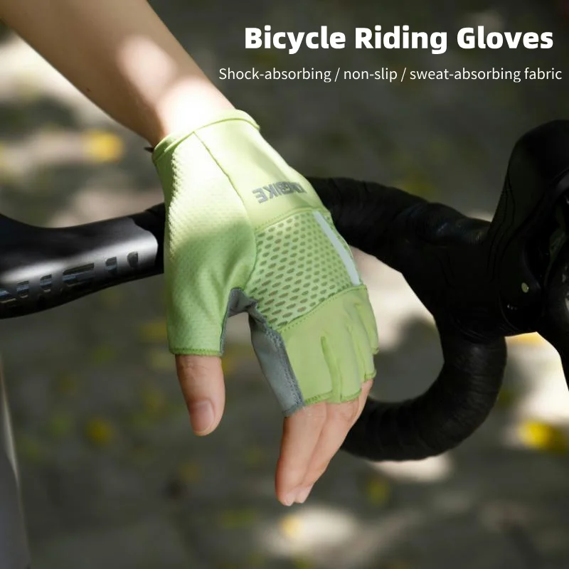 

Professional Half Finger Gloves Sports Cycling Summer MTB Bicycle Gloves Reduce vibration Anti-Slip Fishing Fitness Bike Gloves